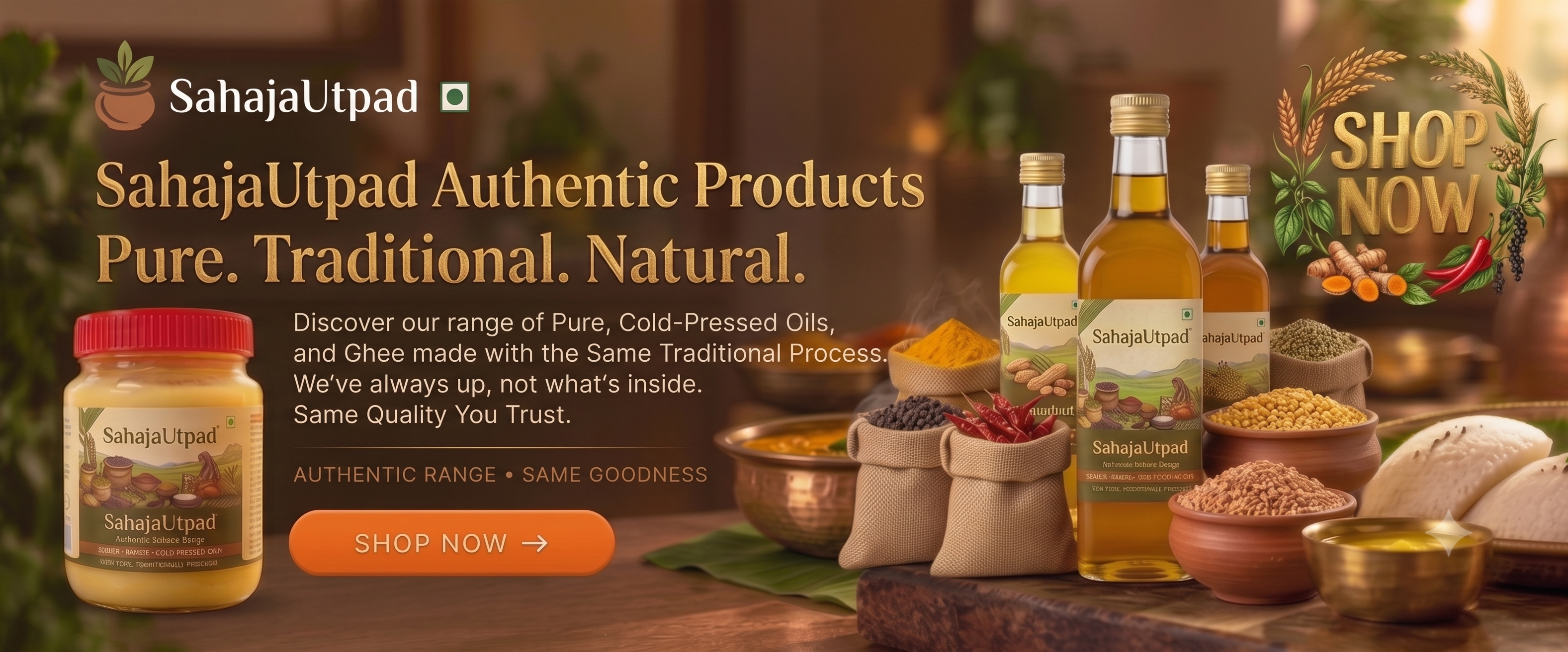 Sahaja Utpad authentic oils and products